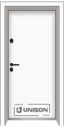 Входна врата Unison Clima Basic, Бял Мат